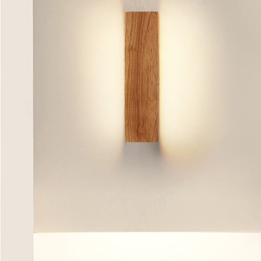 WoodAura | Wall Lamp – Natural Wood Design with Warm LED Glow