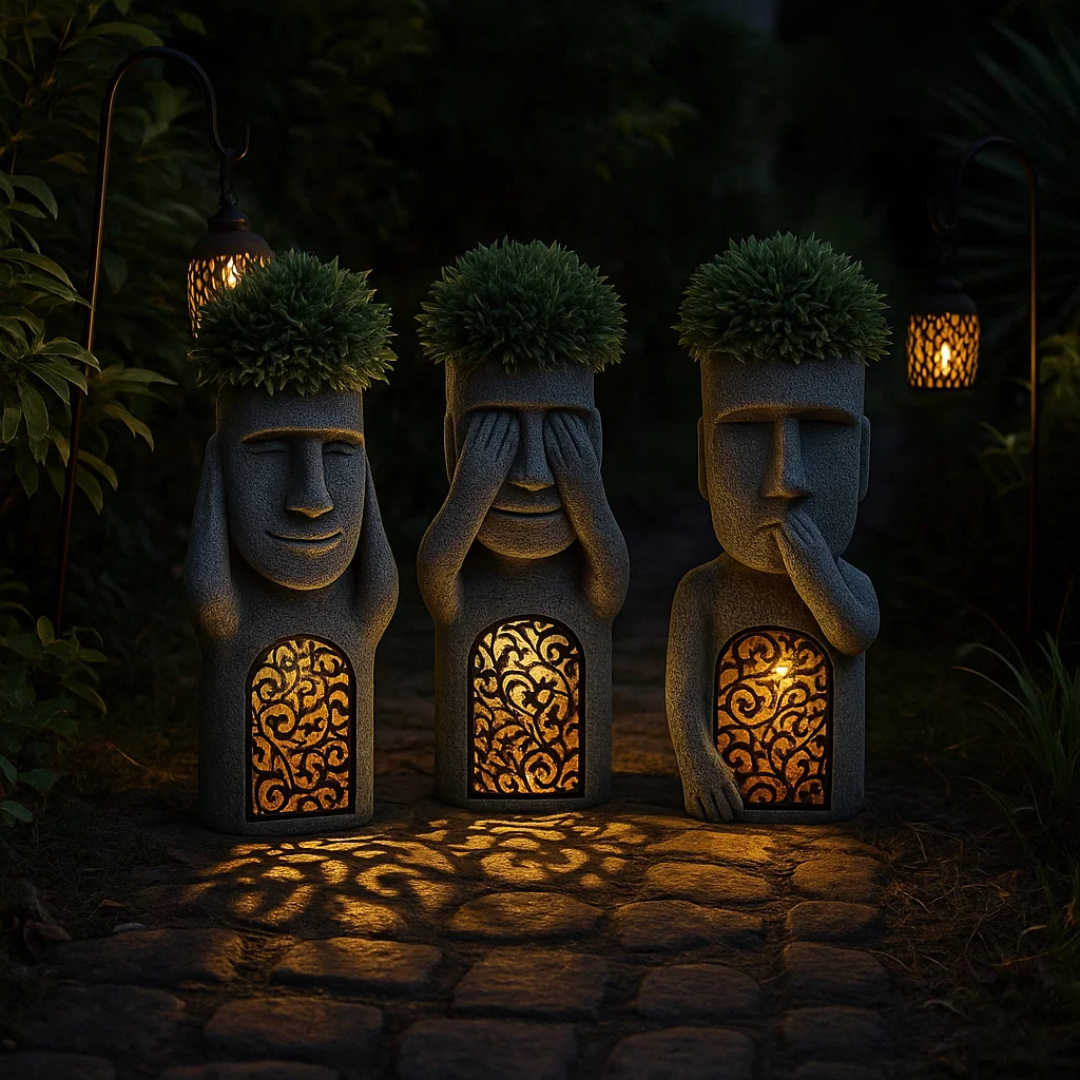 LumiTribe | Solar-Powered Garden Figures – Art Meets Light