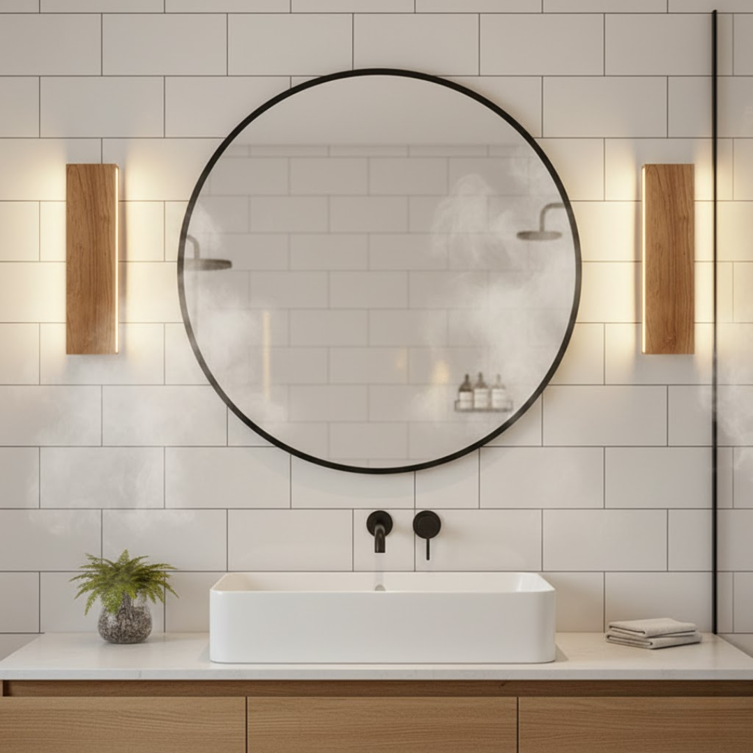 WoodAura | Wall Lamp – Natural Wood Design with Warm LED Glow