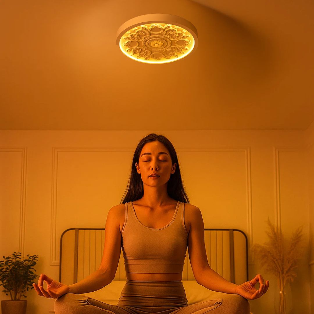 LumaResin | Ceiling Light – Dimmable Resin Design with Remote