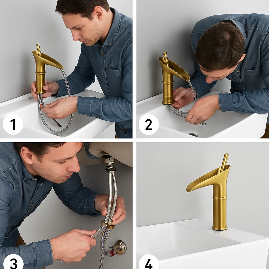 AquaCascade | Waterfall Tap – Spa-Inspired Calm for Your Bathroom