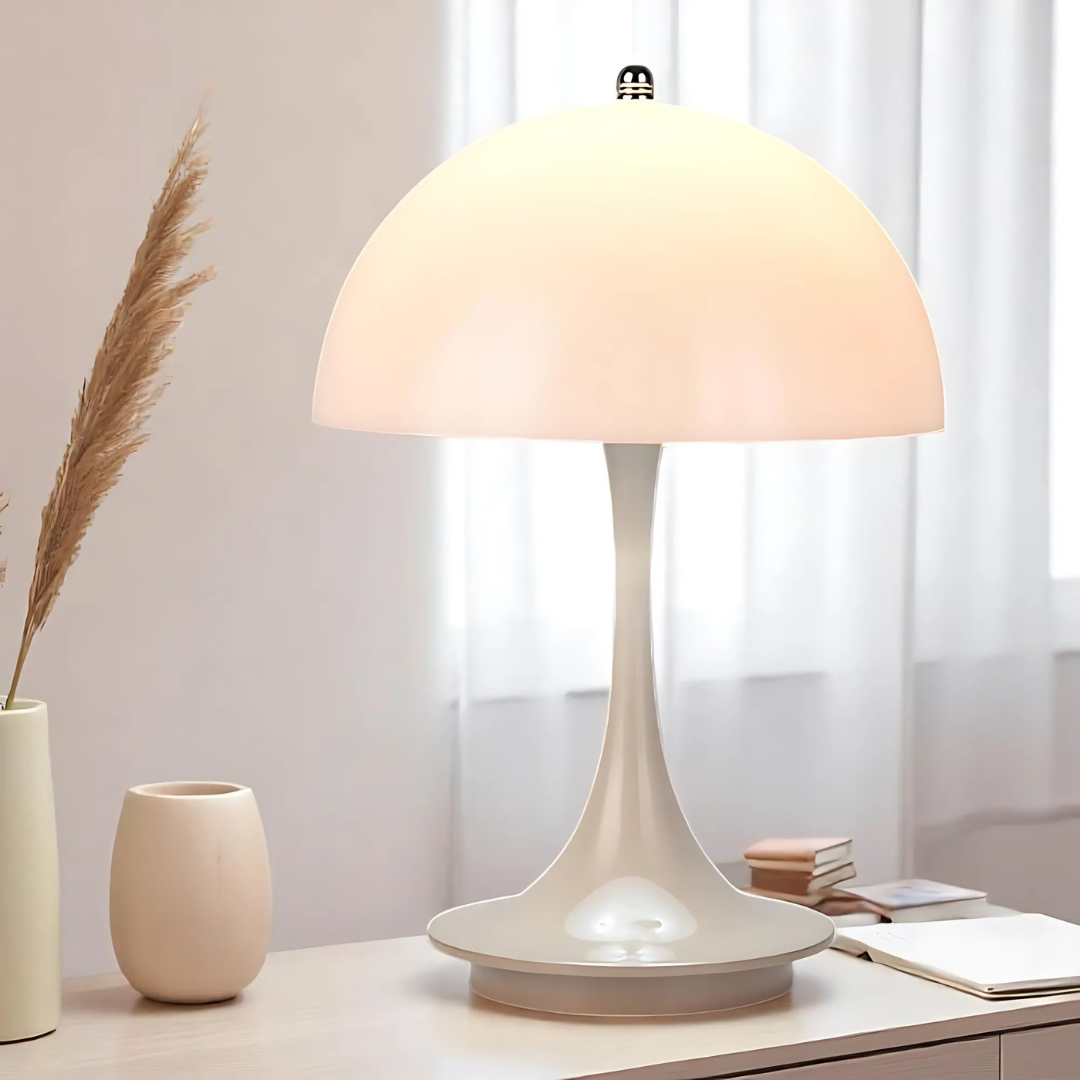 AuroLume | Cordless Mushroom Lamp – Warm LED Glow & Scandinavian Design