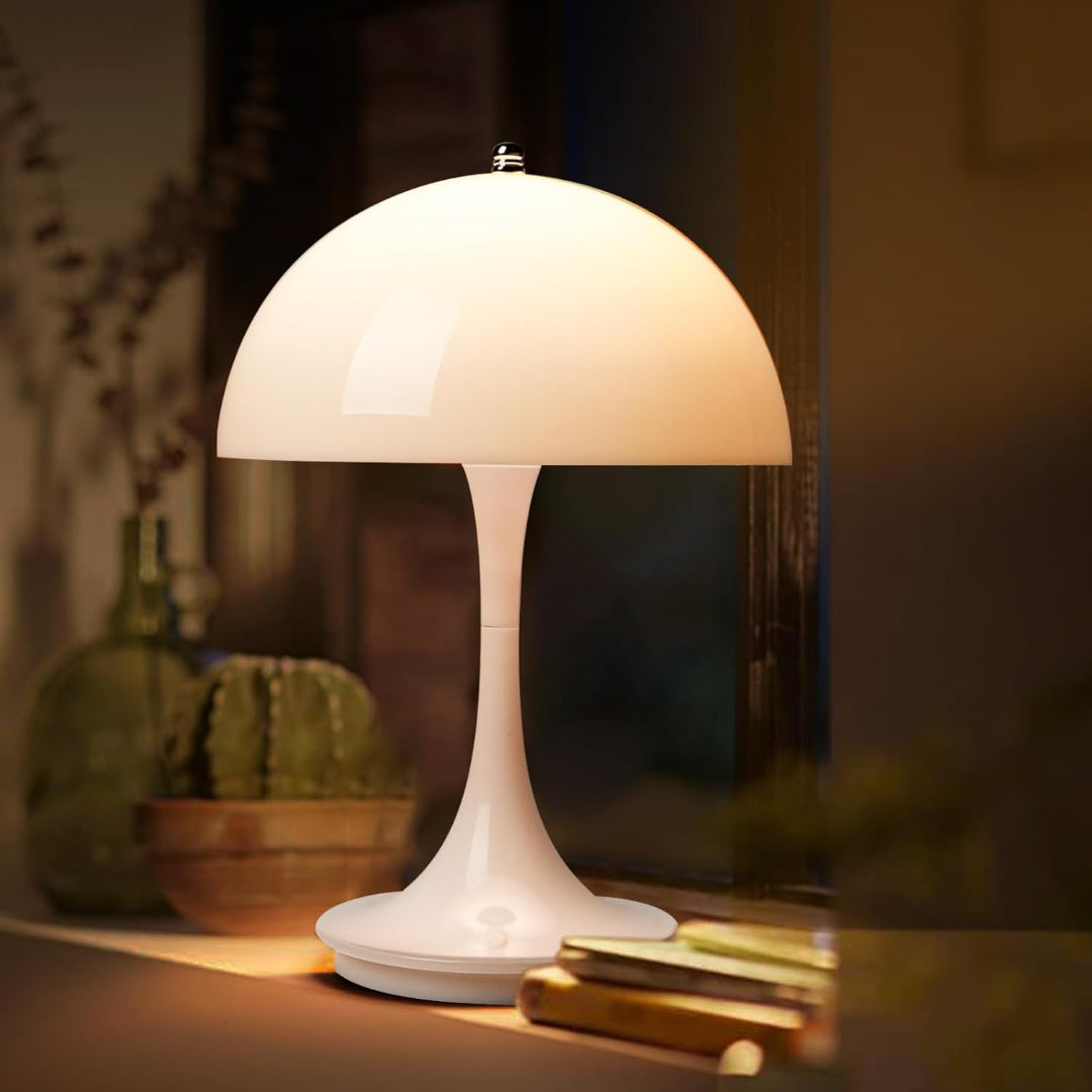 AuroLume | Cordless Mushroom Lamp – Warm LED Glow & Scandinavian Design
