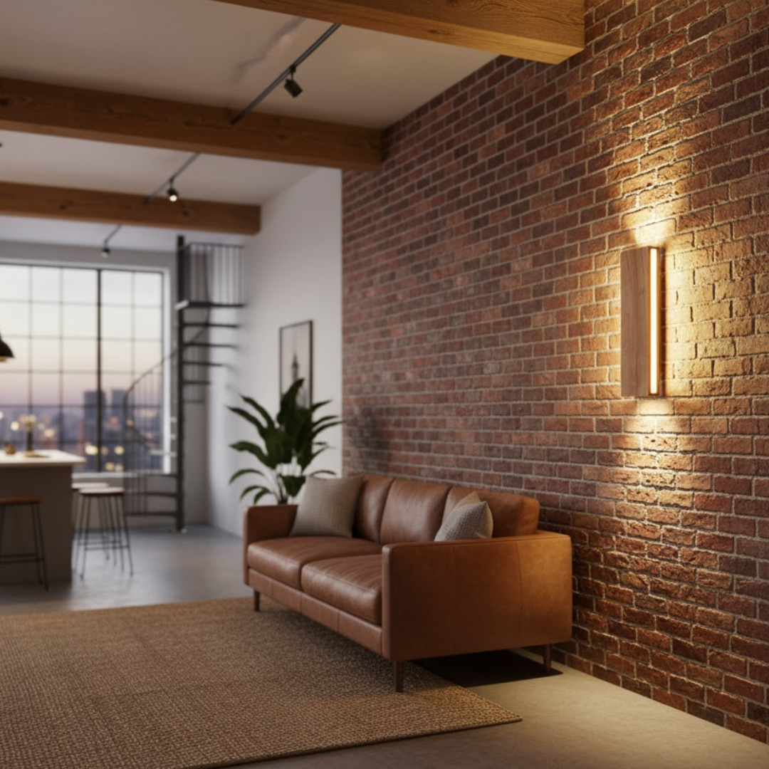 WoodAura | Wall Lamp – Natural Wood Design with Warm LED Glow