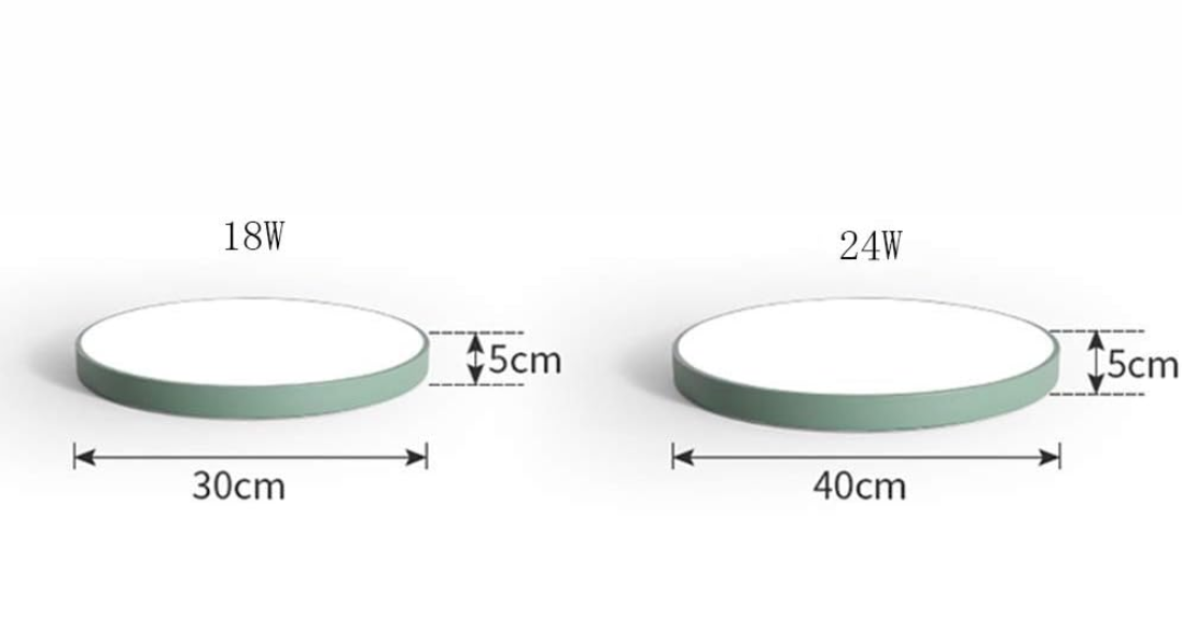 AuraRing | Round Ceiling Light – Soft Pastel LED Glow