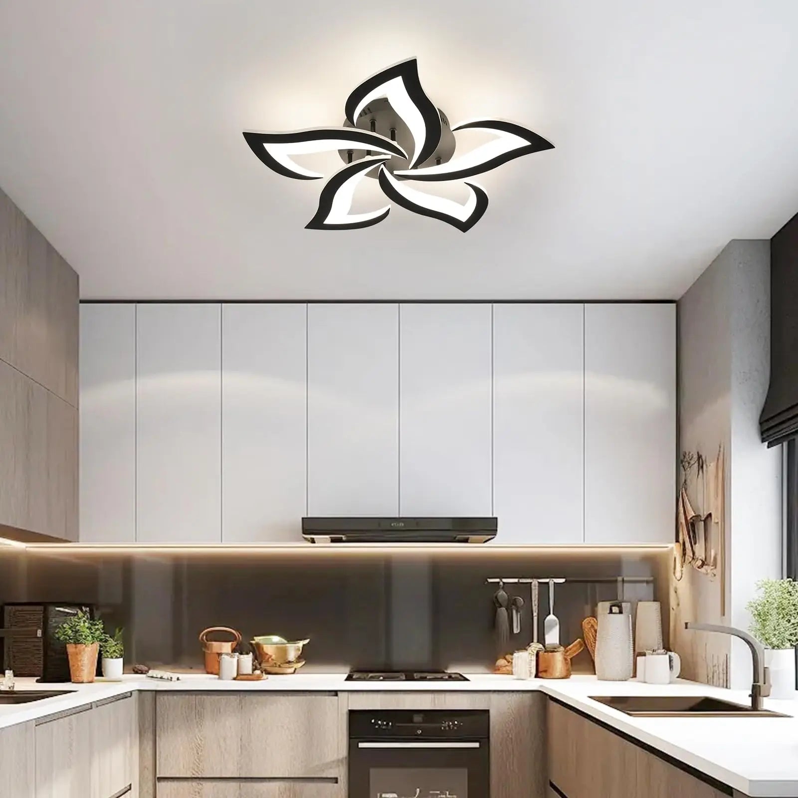 GlowLuxe | LED Ceiling Lamp – Remote-Controlled Modern Elegance