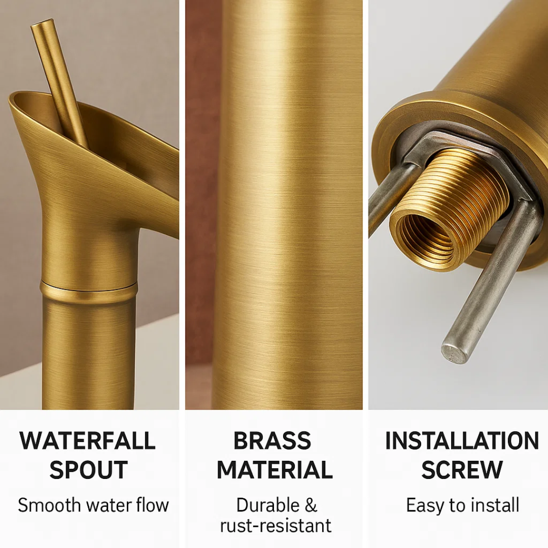 AquaCascade | Waterfall Tap – Spa-Inspired Calm for Your Bathroom