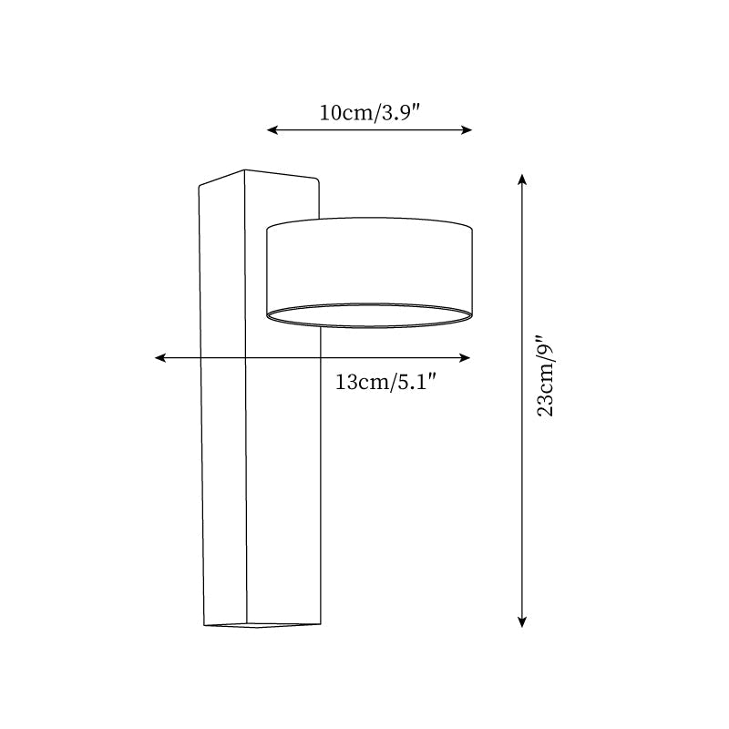 Elegant Tersus - Damp Rated Wall Sconce Light with Yellow Travertine Shade