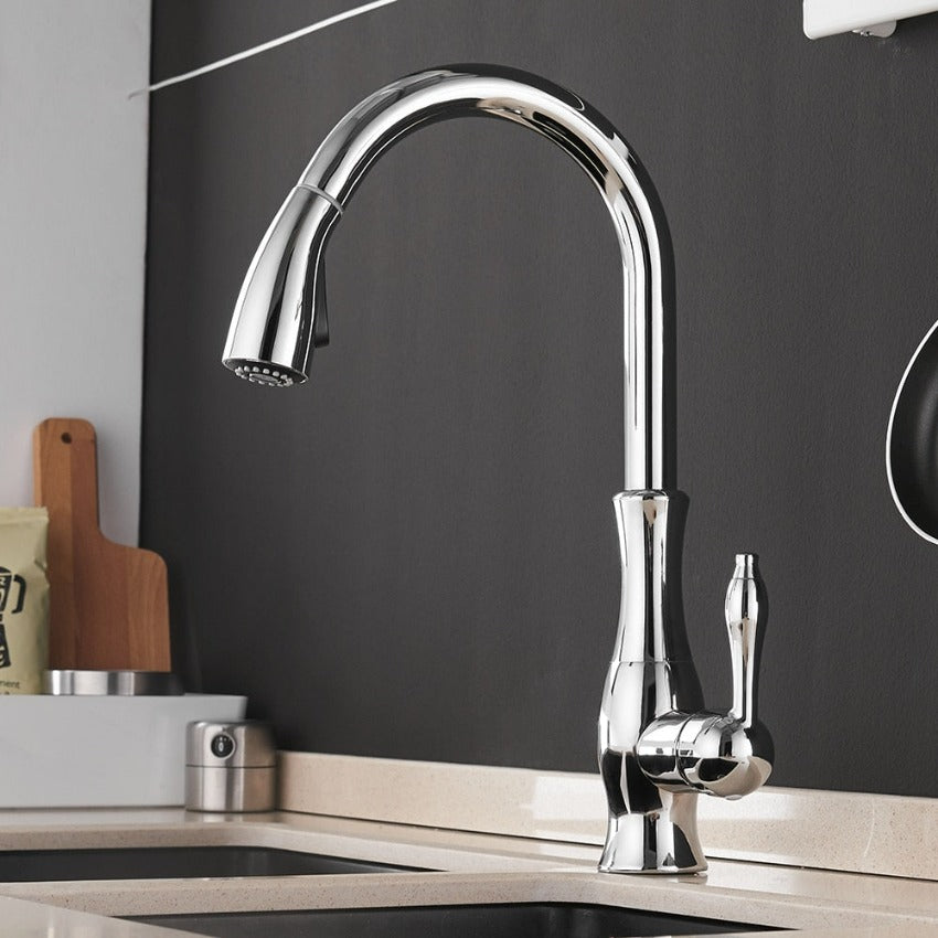 StreamFlex | Pull-Out Kitchen Tap – Modern Flexibility & Sleek Design