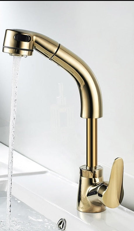StreamLuxe | Adjustable Bathroom Tap – Pull-Out Design for Modern Flexibility
