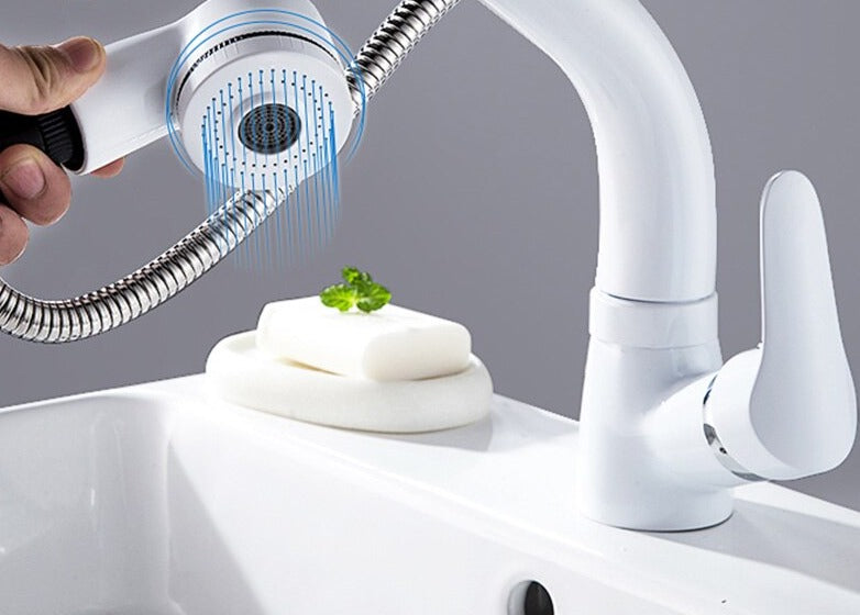 StreamLuxe | Adjustable Bathroom Tap – Pull-Out Design for Modern Flexibility