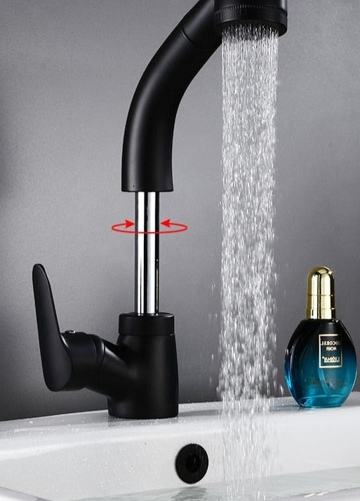 StreamLuxe | Adjustable Bathroom Tap – Pull-Out Design for Modern Flexibility