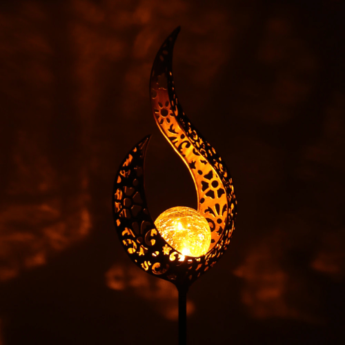 SolarVista | Solar Garden Lamp Set – Warm Flame Glow & Wire-Free