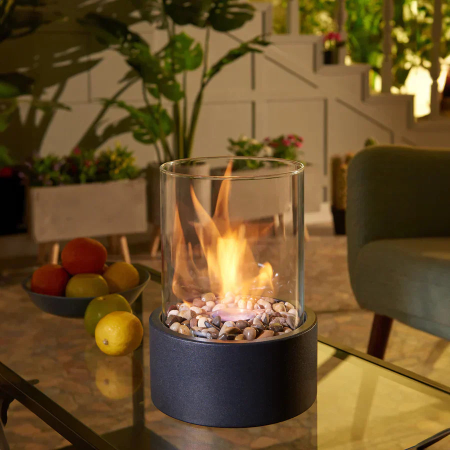 EmberLuxe Table Fireplace – Smoke-Free Bioethanol Indoor Flame