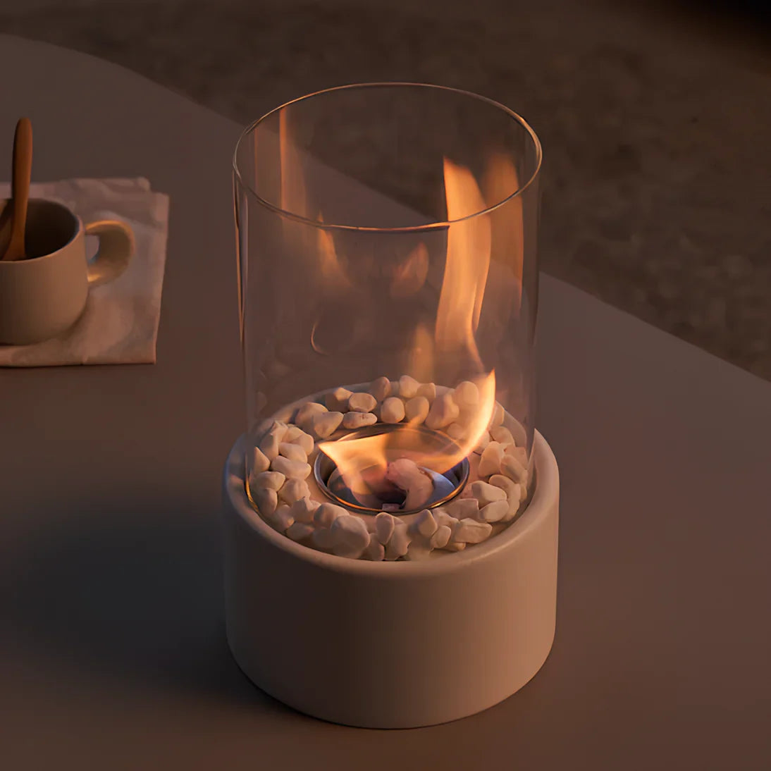 EmberLuxe Table Fireplace – Smoke-Free Bioethanol Indoor Flame
