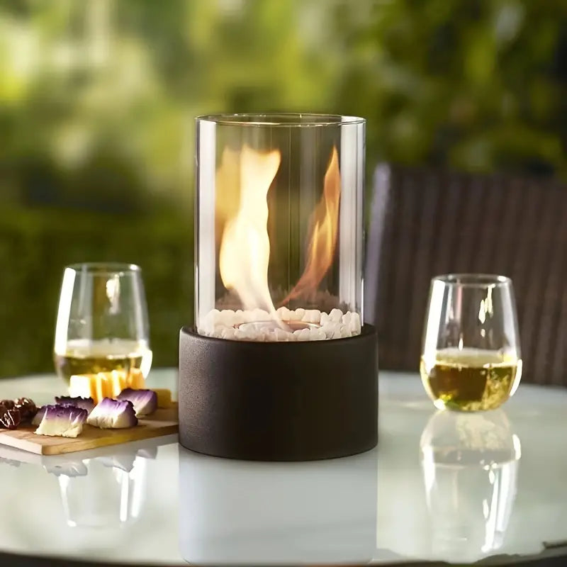 EmberLuxe Table Fireplace – Smoke-Free Bioethanol Indoor Flame