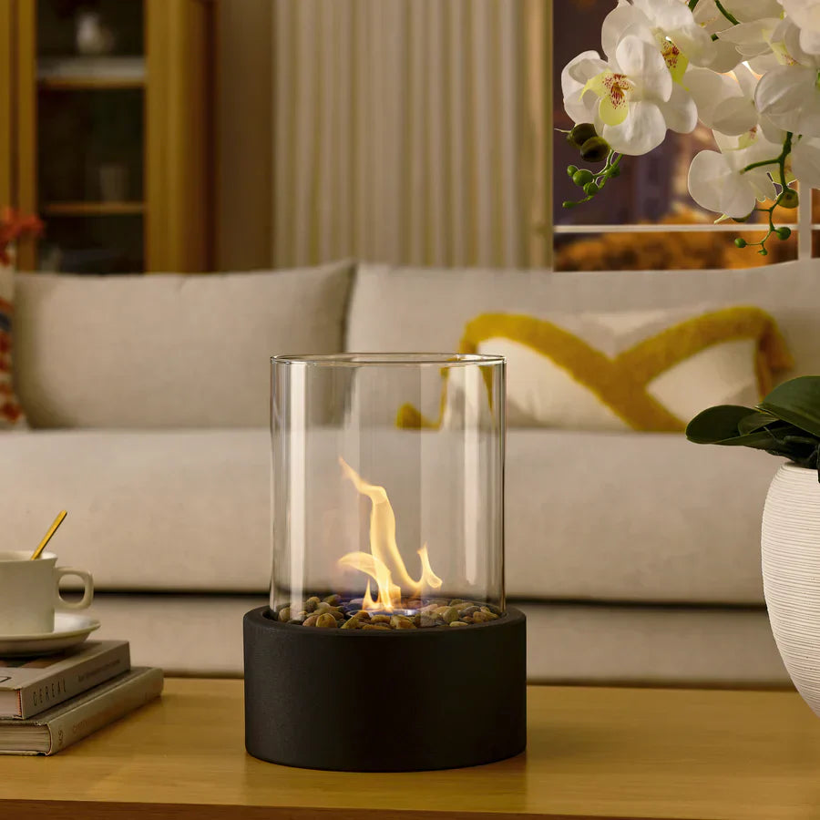 EmberLuxe Table Fireplace – Smoke-Free Bioethanol Indoor Flame