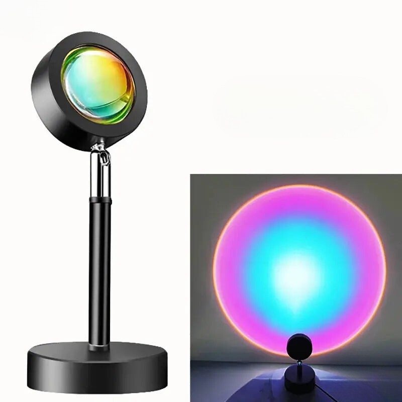 AuraBeam | LED Projection Lamp – Sunset Ambience with Remote Control