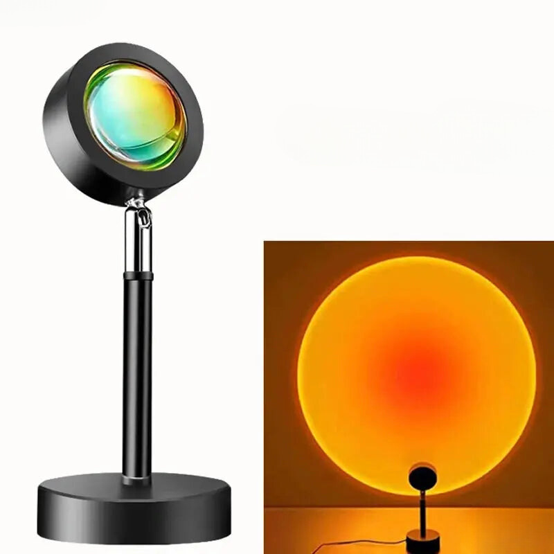 AuraBeam | LED Projection Lamp – Sunset Ambience with Remote Control