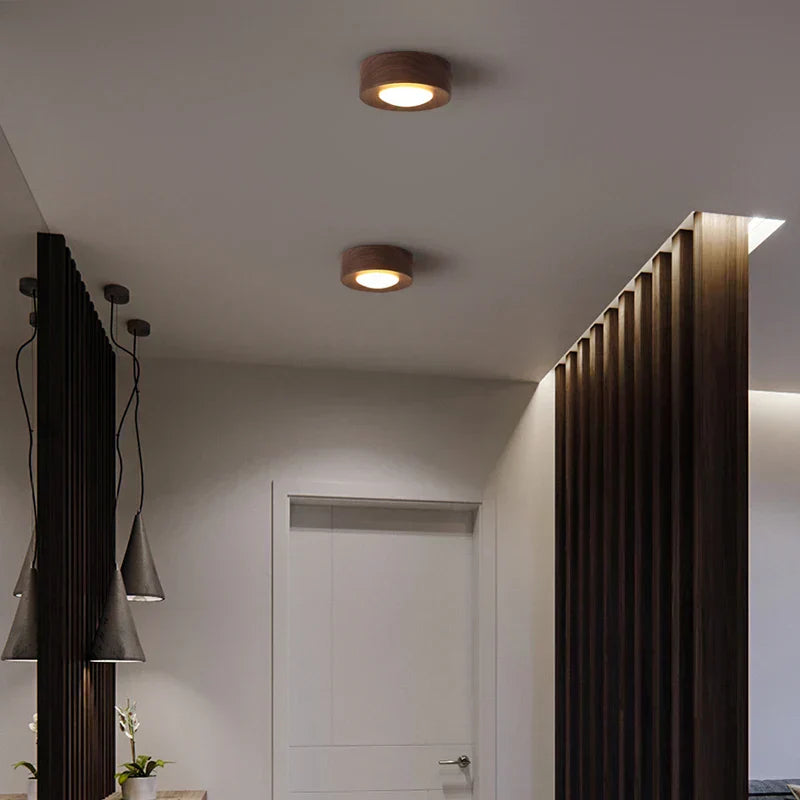 GlowTimber | Ceiling Lamp – Elegant Light in Natural Tones