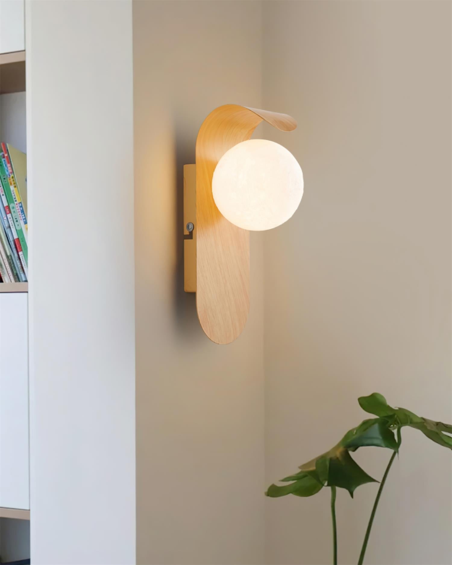Modern Frosted Acrylic Globe Wall Lamp - Damp Rated Sconce for Indoor/Outdoor Use