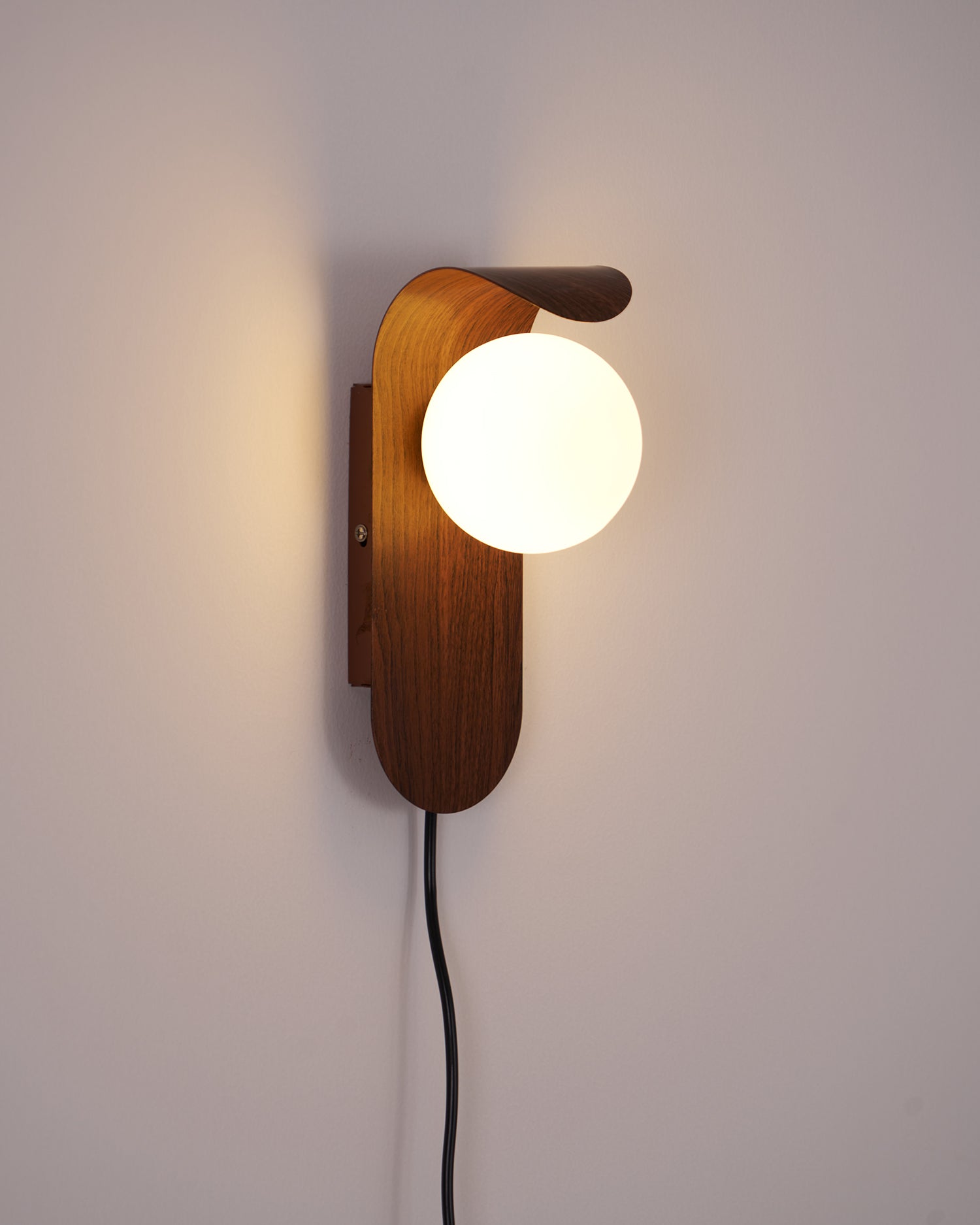 Modern Frosted Acrylic Globe Wall Lamp - Damp Rated Sconce for Indoor/Outdoor Use
