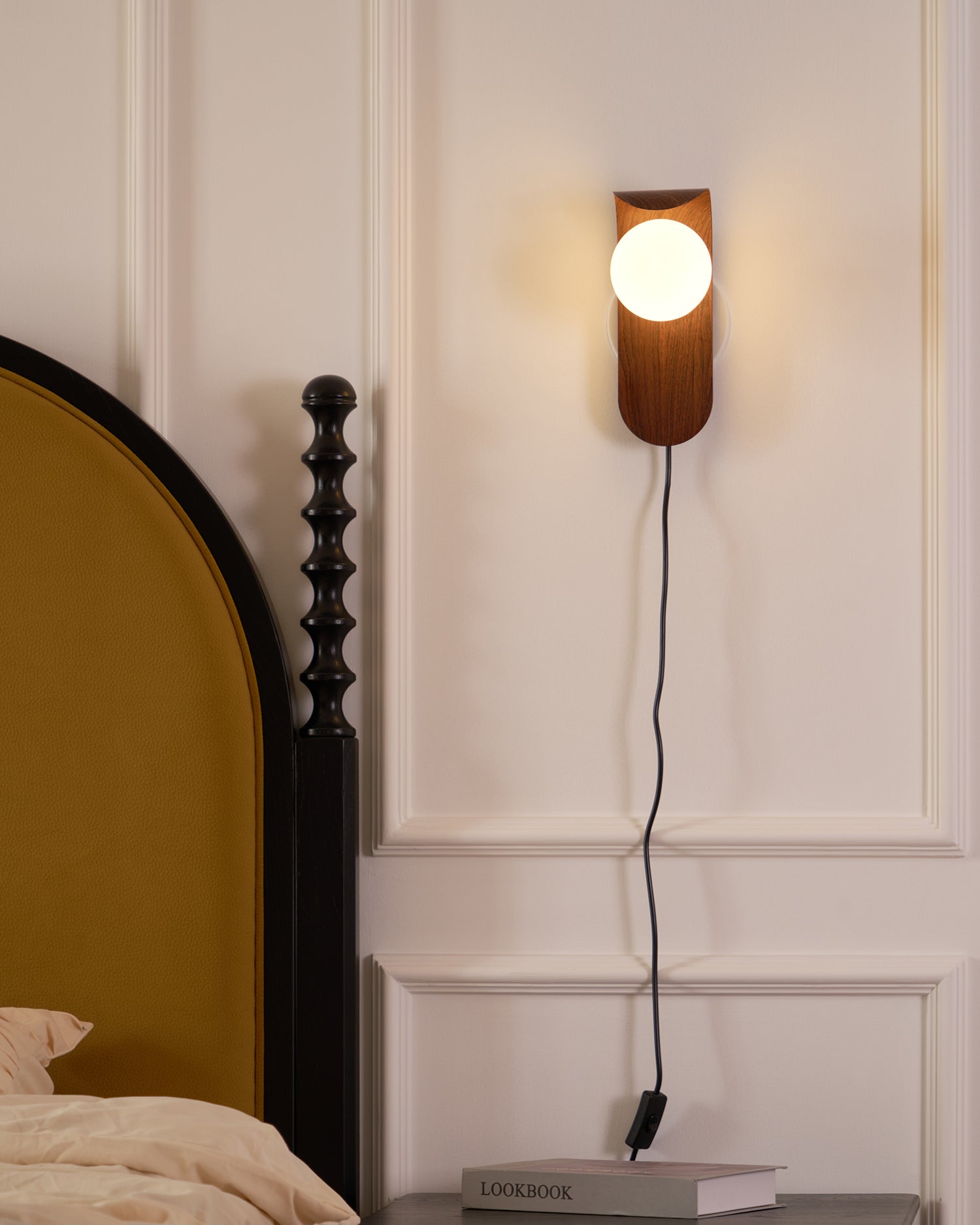 Modern Frosted Acrylic Globe Wall Lamp - Damp Rated Sconce for Indoor/Outdoor Use