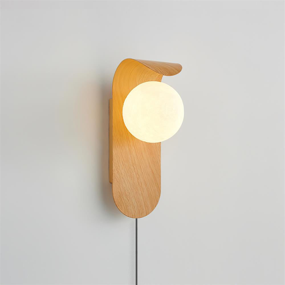 Modern Frosted Acrylic Globe Wall Lamp - Damp Rated Sconce for Indoor/Outdoor Use