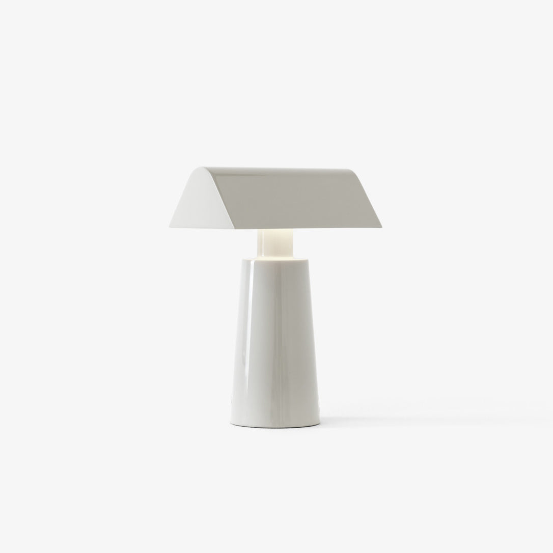 Modern Lacquered Steel Table Lamp with Three-Color LED & USB Port - Versatile Desk & Bedside Lamp