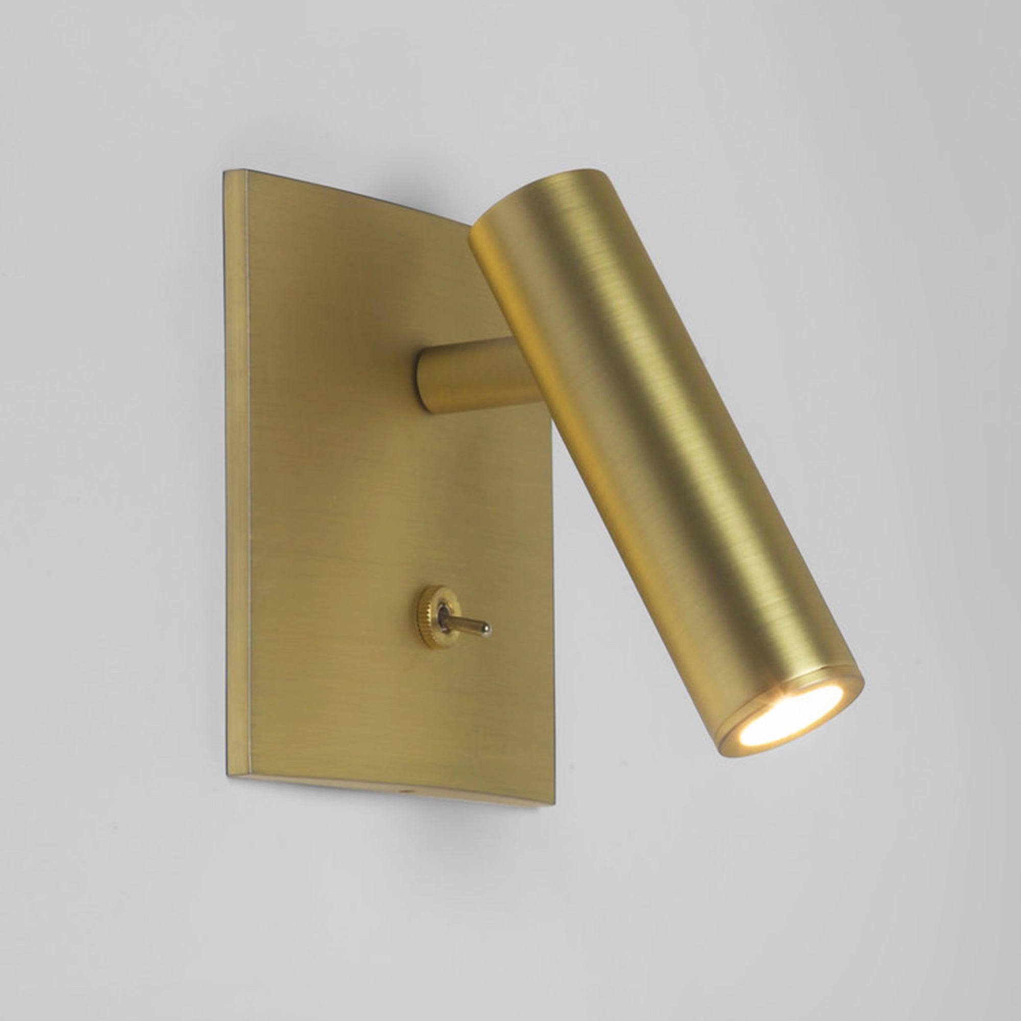 Modern Micro Square Switched Wall Sconce - Integrated LED Indoor Lighting