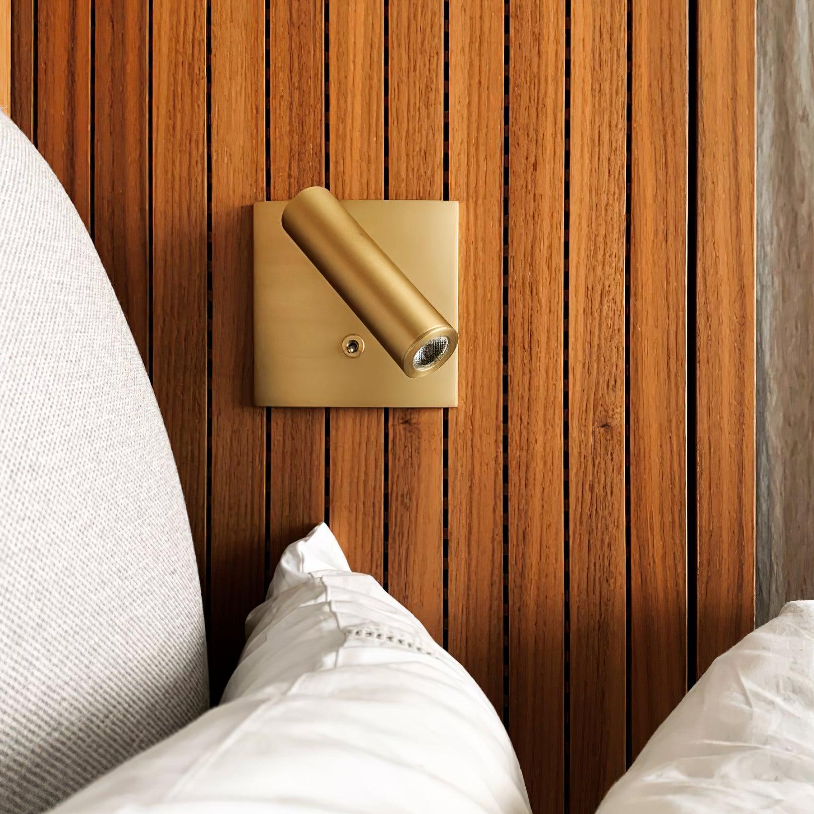 Modern Micro Square Switched Wall Sconce - Integrated LED Indoor Lighting