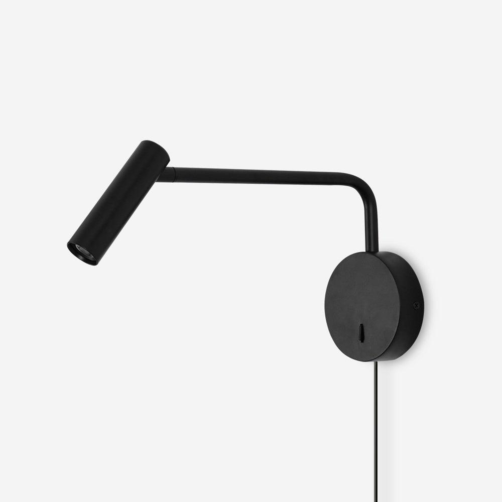 Modern Plug-In Wall Lamp - Adjustable LED Wall Sconce Lighting in Multiple Finishes