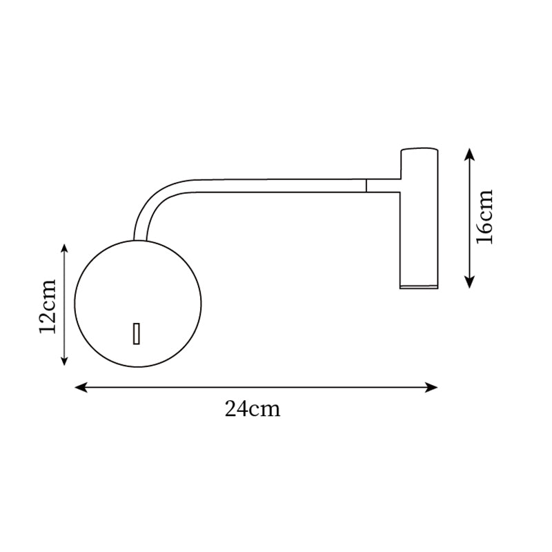 Modern Plug-In Wall Lamp - Adjustable LED Wall Sconce Lighting in Multiple Finishes