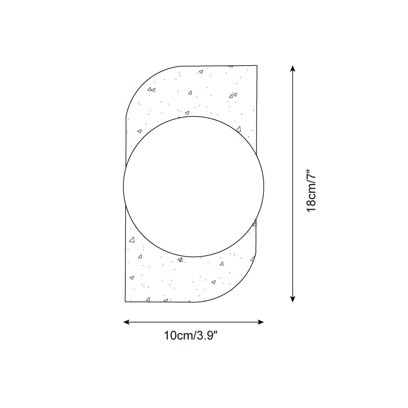 Neptune Travertine Wall Lamp - Minimalist Natural Stone Sconce Light for Bathroom & Interior Decor