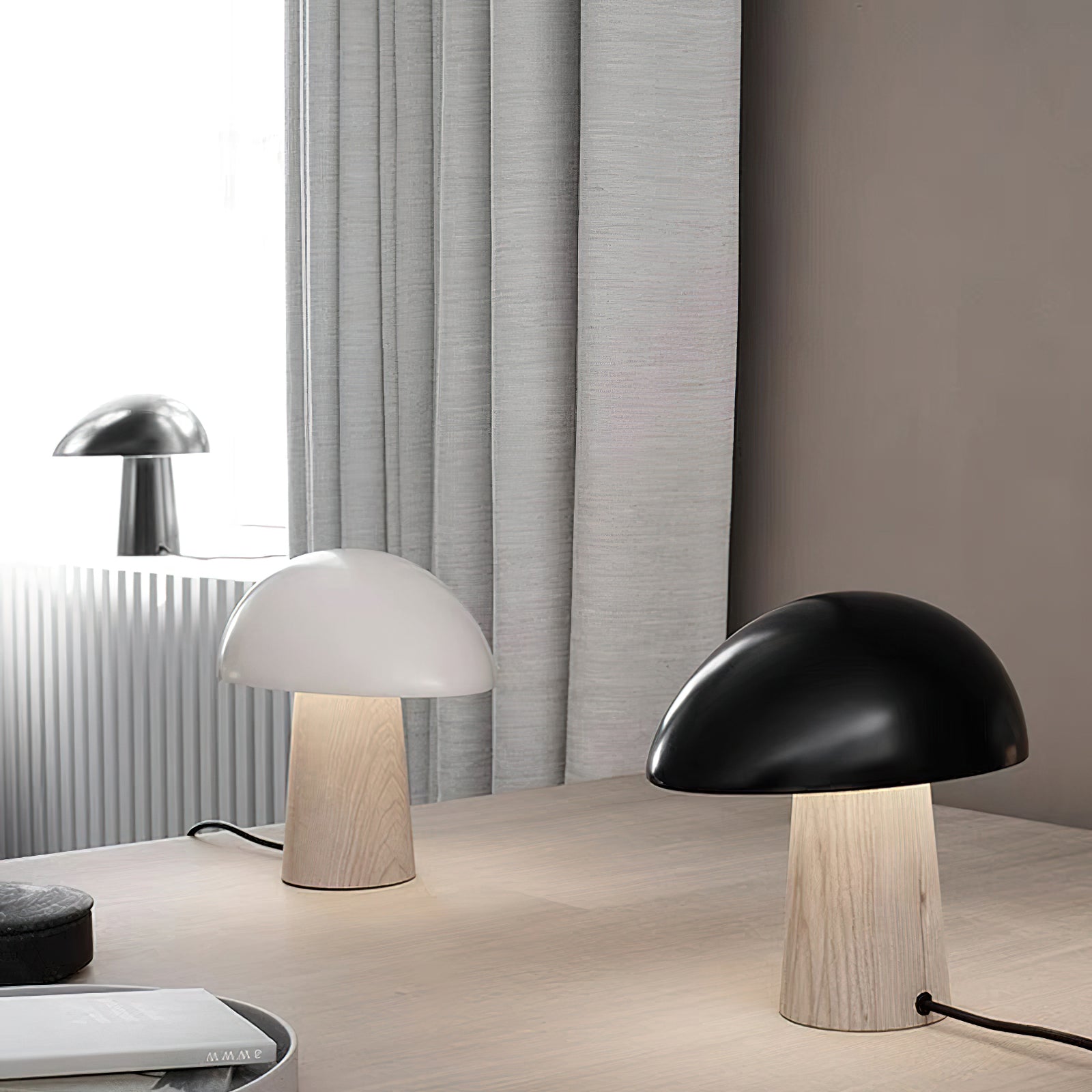 Night Owl - Modern Metal Table Lamp with Adjustable LED for Bedside or Living Room