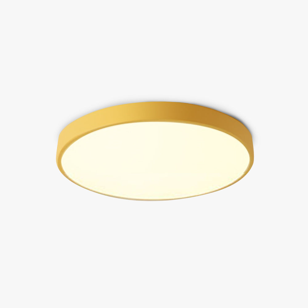 AuraRing | Round Ceiling Light – Soft Pastel LED Glow