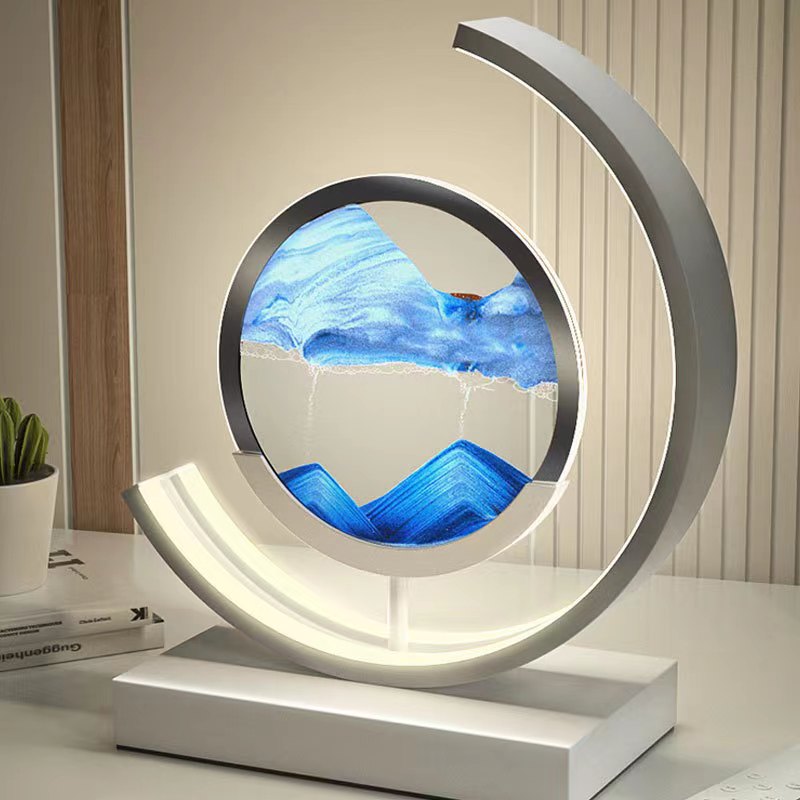 DuneGlow | Sand Lamp – Soothing Rotating Sand Art