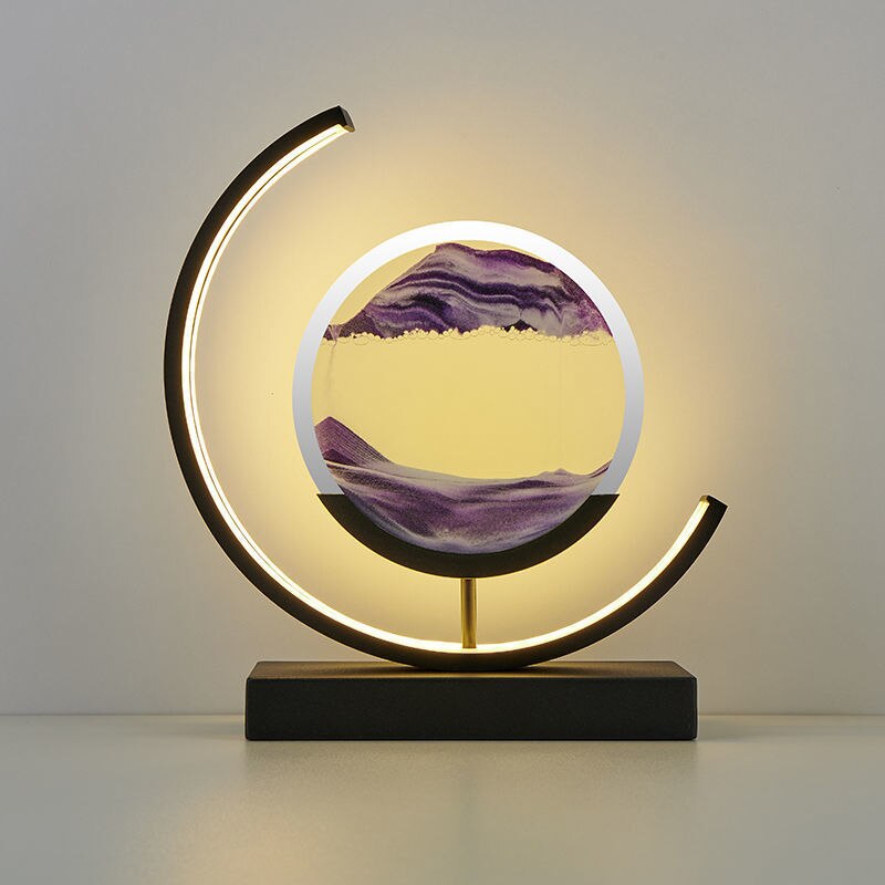 DuneGlow | Sand Lamp – Soothing Rotating Sand Art