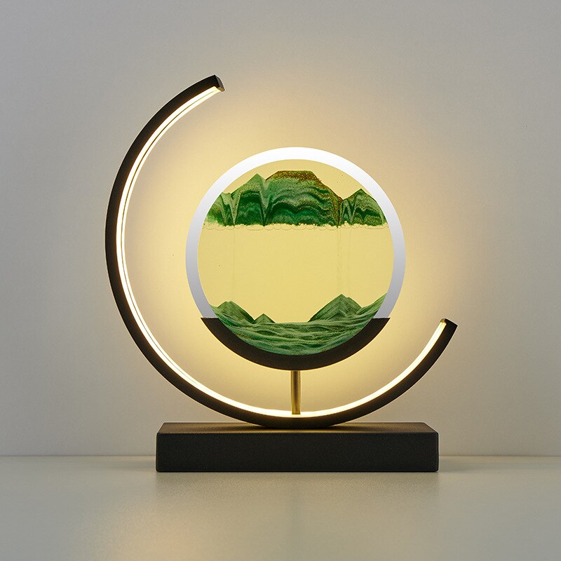 DuneGlow | Sand Lamp – Soothing Rotating Sand Art