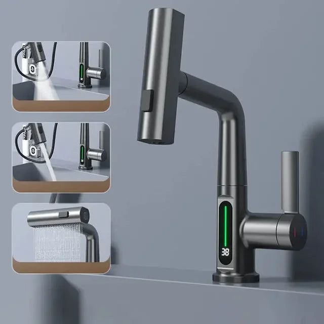 FlowMetric | Kitchen Faucet – Digital Temperature Precision