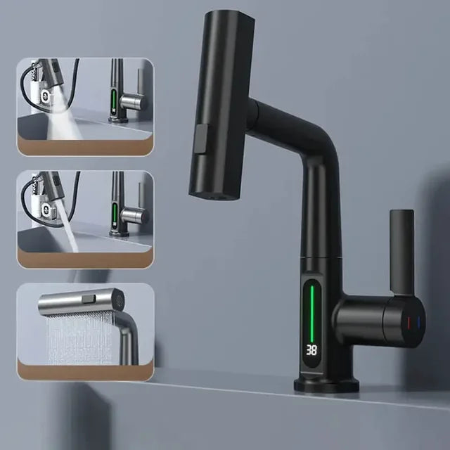 FlowMetric | Kitchen Faucet – Digital Temperature Precision