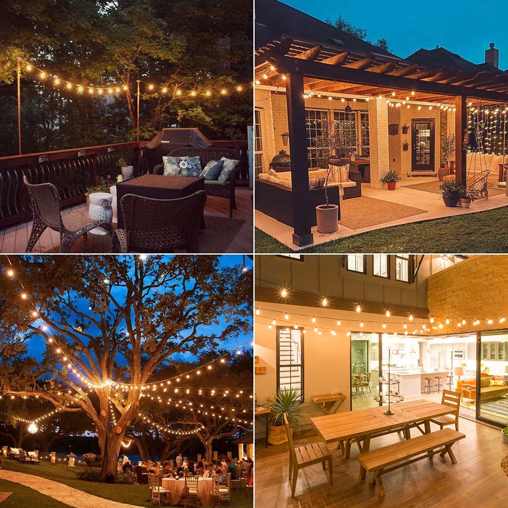 GlowTrail | Outdoor String Lights – Warm LED Glow & Weatherproof Design