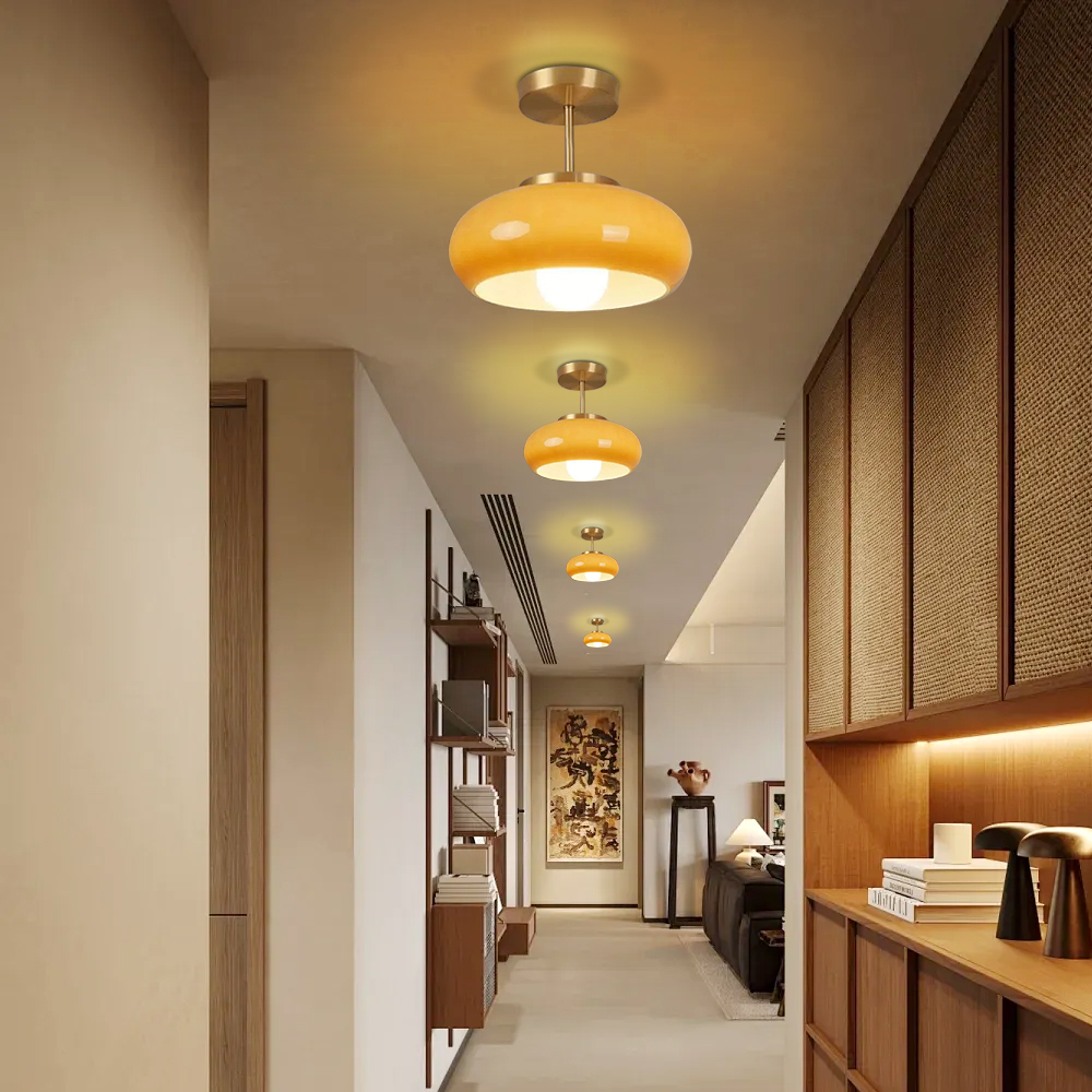 AmberVelo | Ceiling Lamp – Warm Elegant Amber Glow