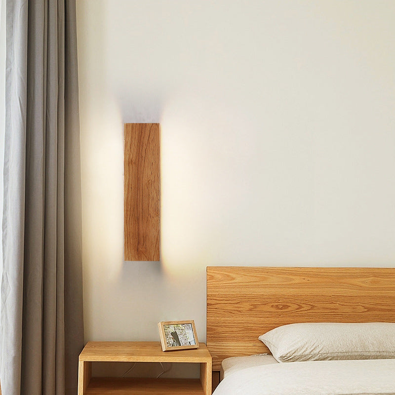 WoodAura | Wall Lamp – Natural Wood Design with Warm LED Glow