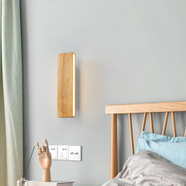 WoodAura | Wall Lamp – Natural Wood Design with Warm LED Glow