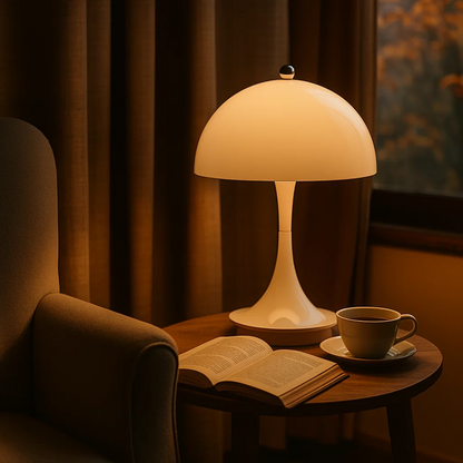AuroLume | Cordless Mushroom Lamp – Warm LED Glow & Scandinavian Design