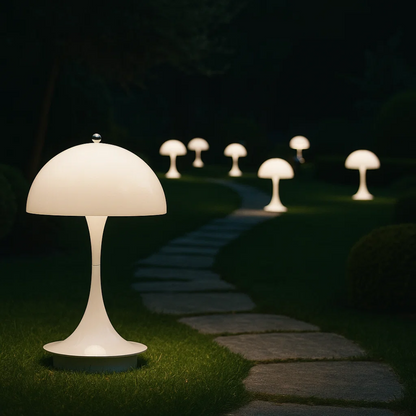 AuroLume | Cordless Mushroom Lamp – Warm LED Glow & Scandinavian Design