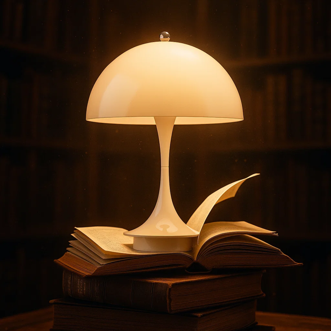AuroLume | Cordless Mushroom Lamp – Warm LED Glow & Scandinavian Design