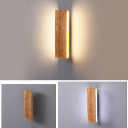 WoodAura | Wall Lamp – Natural Wood Design with Warm LED Glow