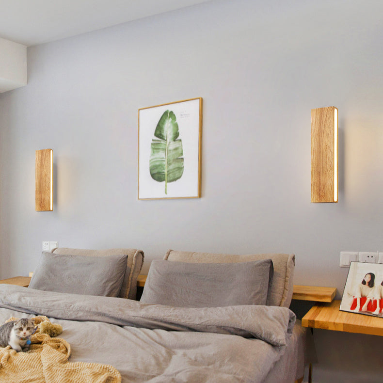 WoodAura | Wall Lamp – Natural Wood Design with Warm LED Glow